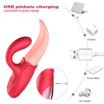 Clitoral Tongue Licking Vibrator – 2 in 1 Rose G-Spot Stimulator | MNN33-067 - Image 7