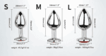 Beginner Anal Butt Plug Set (3-Piece Metal) | UMP001 - Image 2