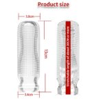 Reusable Transparent TPE Male Masturbation Cup with Stimulating Texture | UMPS10 - Image 2
