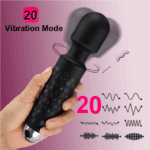 Women Vibrator Black – USB Rechargeable Waterproof | UMP012(Black） - Image 2