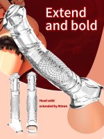 Transparent Penis Sleeve Dubai | Vibrating TPE Penis Extender UAE | Realistic Couples Sleeve | discreet delivery & cash on delivery available | UMPS08A