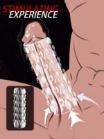 （Ramadan Treats）Reusable Transparent TPE Male Masturbation Cup with Stimulating Nubs | UMPS11 - Image 4