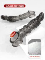 （Ramadan Treats）Transparent TPE Penis Sleeve with Spiked Texture | UMPS07B - Image 7