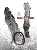 （Ramadan Treats）Transparent TPE Penis Sleeve with Spiked Texture | UMPS07B - Image 8