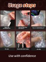 Reusable Transparent TPE Male Masturbator Cup with Unique Textured Design | UMPS12 - Image 8