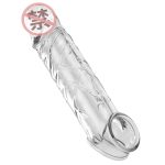 Transparent Penis Sleeve Dubai | Crystal TPE Penis Extender UAE | Men’s Pleasure Sleeve | discreet delivery & COD available | UMPS05 - Image 3