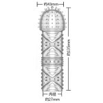 Spider Textured Penis Sleeve Cover Dubai UAE | Premium TPE Enhancement Sleeve for Couples Pleasure & Extra Stimulation | UMPS01
