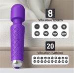 （Ramadan Treats）Rechargeable G-Spot Wand Vibrator For Women | UMP012(Purple） - Image 3