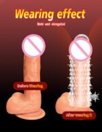 Reusable Transparent TPE Penis Sleeve with Dragon Scale Texture | UMPS03