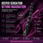 10 Inch Super Powerful Vibrating Anal Beads – Extreme Series Silicone Anal Plug for Men & Women in UAE | UMP008