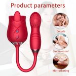 10 Modes Vibrating & Licking Rose Rabbit Vibrator – Dual Stimulation G-Spot Massager for Women in UAE | UMP014 - Image 9