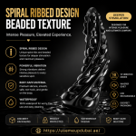 Buy Large Spiral Anal Plug UAE – Dragon Texture Silicone Butt Plug with Strong Suction Base | UMP009