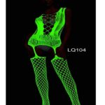 Glow Temptation™ Neon Lingerie Bodystocking Set | LQ104
