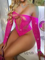 💎 Dubai Spark™ – Luxury Rhinestone Off-Shoulder Bodysuit | LQ123