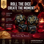 Luxury Couples Fantasy Dice Set Dubai | 4-Piece Romantic Adventure Dice Game UAE | Date Night Intimacy Game | Discreet Delivery | UMPSM12