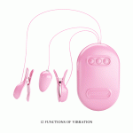 Pretty Love Nipple Clamp & Vibrating Egg Set | 12 Vibration Modes | USB Rechargeable | Discreet Delivery UAE | - Image 3