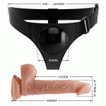 Realistic Strap-On Harness Set Dubai | 7.2 Inch Wearable Dildo | Couples & Lesbian Play UAE | UMP047 - Image 6