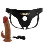 Vibrating Strap-On Rabbit Dildo Dubai | Wearable Couples Harness UAE | Lesbian Strap-On Vibrator | UMP027 - Image 5
