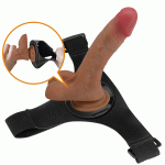 Vibrating Strap-On Harness Set Dubai | Realistic Wearable Dildo | Couples & Lesbian Play | Discreet Delivery UAE | UMP046 - Image 2