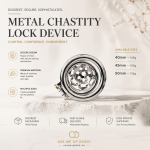 Hidden Lock Stainless Steel Chastity Cage 45mm Ring | Sunflower 8-Hole Design | Discreet Delivery UAE | UMP038 - Image 4
