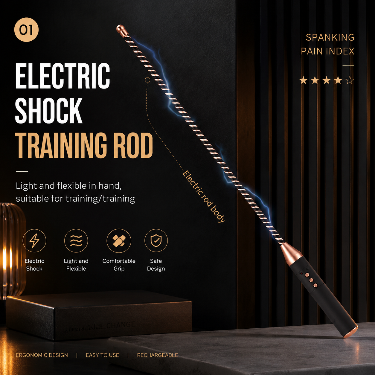 e9f0b1d4-4e6d-4b3d-8a54-5dcfb4151974 Buy Electric Shock Training Rod in Dubai | Adjustable Sensory Control Device with Discreet Delivery | UMPSM15 - Image 1