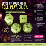 Glow In The Dark Couples Adventure Dice Game Dubai | Romantic Date Night Game UAE | Discreet Delivery | UMPSM10