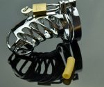 304 Stainless Steel Male Chastity Cage Lockable Device 44mm Ring | Discreet Delivery UAE | UMP039 - Image 7