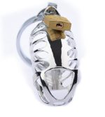 304 Stainless Steel Male Chastity Cage Lockable Device 44mm Ring | Discreet Delivery UAE | UMP039 - Image 4