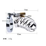 304 Stainless Steel Male Chastity Cage Lockable Device 44mm Ring | Discreet Delivery UAE | UMP039 - Image 6